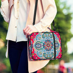 Floral Paisley Mandala Print Shoulder Strap Bible Bag