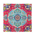 Floral Paisley Mandala Print Silk Bandana