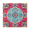 Floral Paisley Mandala Print Silk Bandana