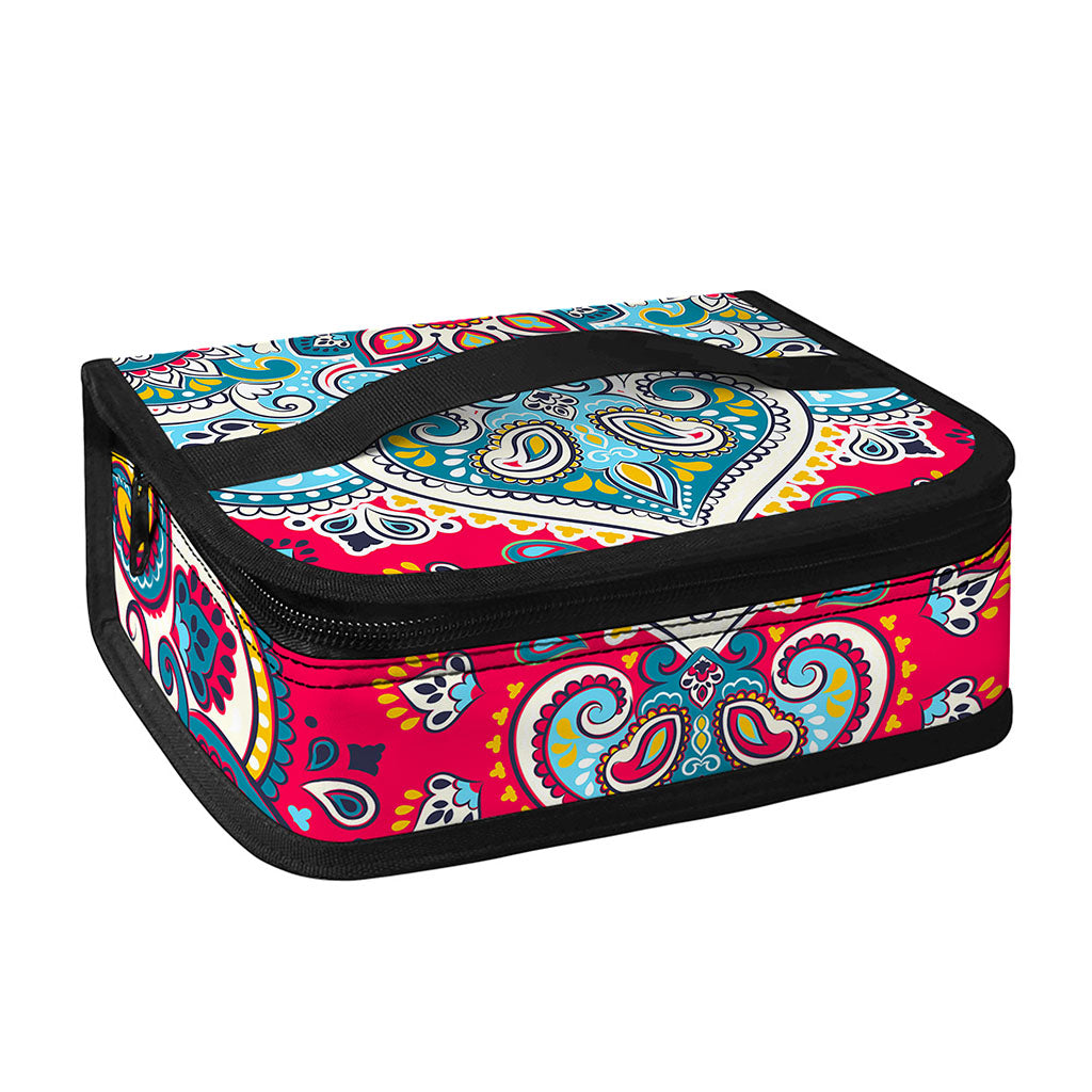 Floral Paisley Mandala Print Small Lunch Bag