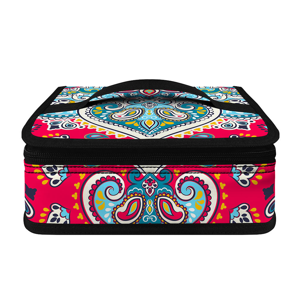 Floral Paisley Mandala Print Small Lunch Bag