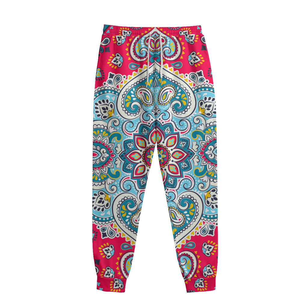 Floral Paisley Mandala Print Sweatpants
