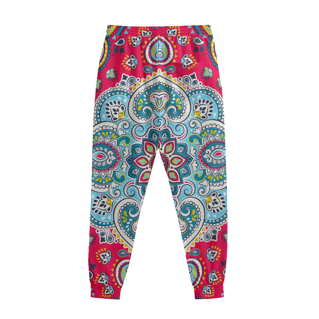Floral Paisley Mandala Print Sweatpants