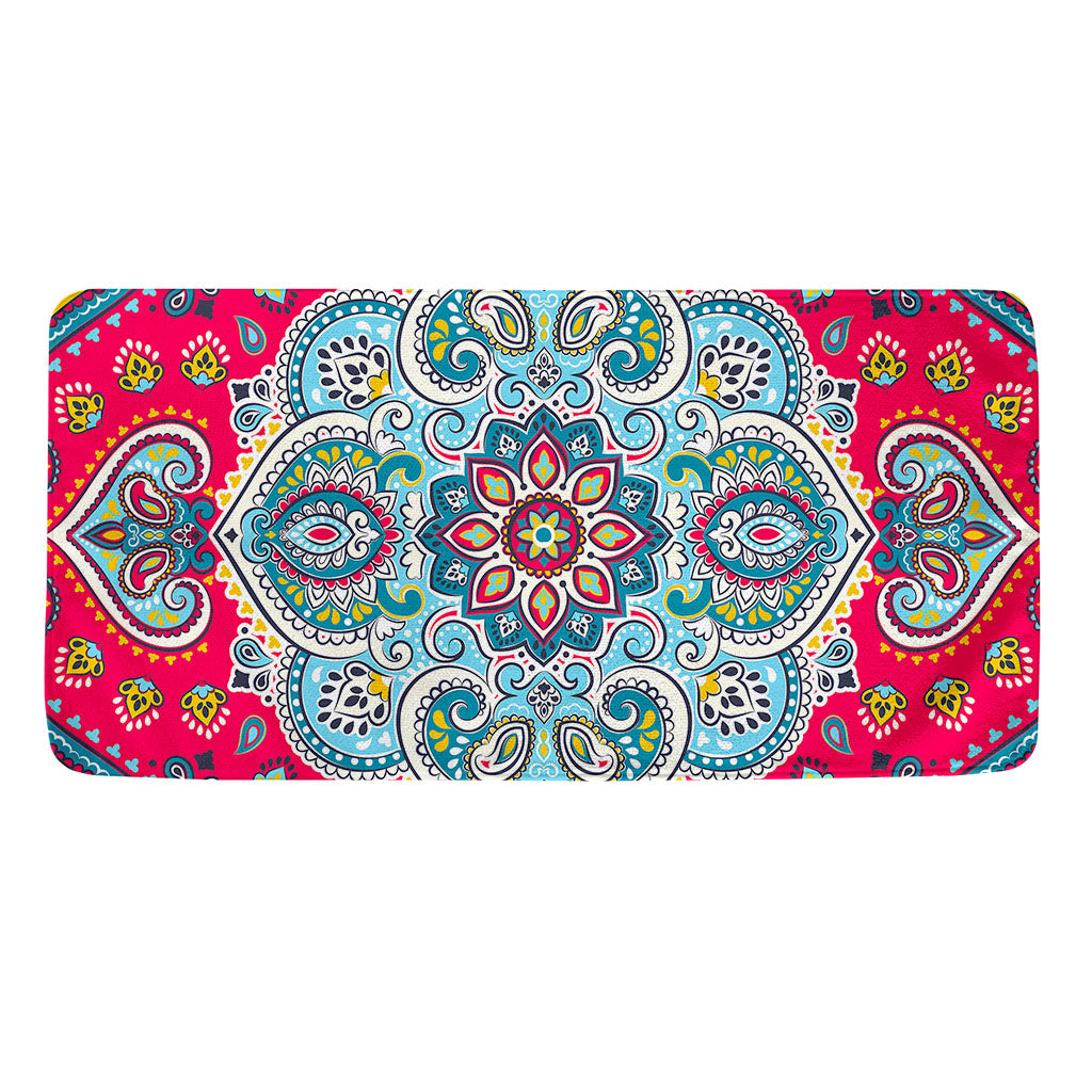 Floral Paisley Mandala Print Towel