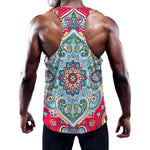 Floral Paisley Mandala Print Training Tank Top