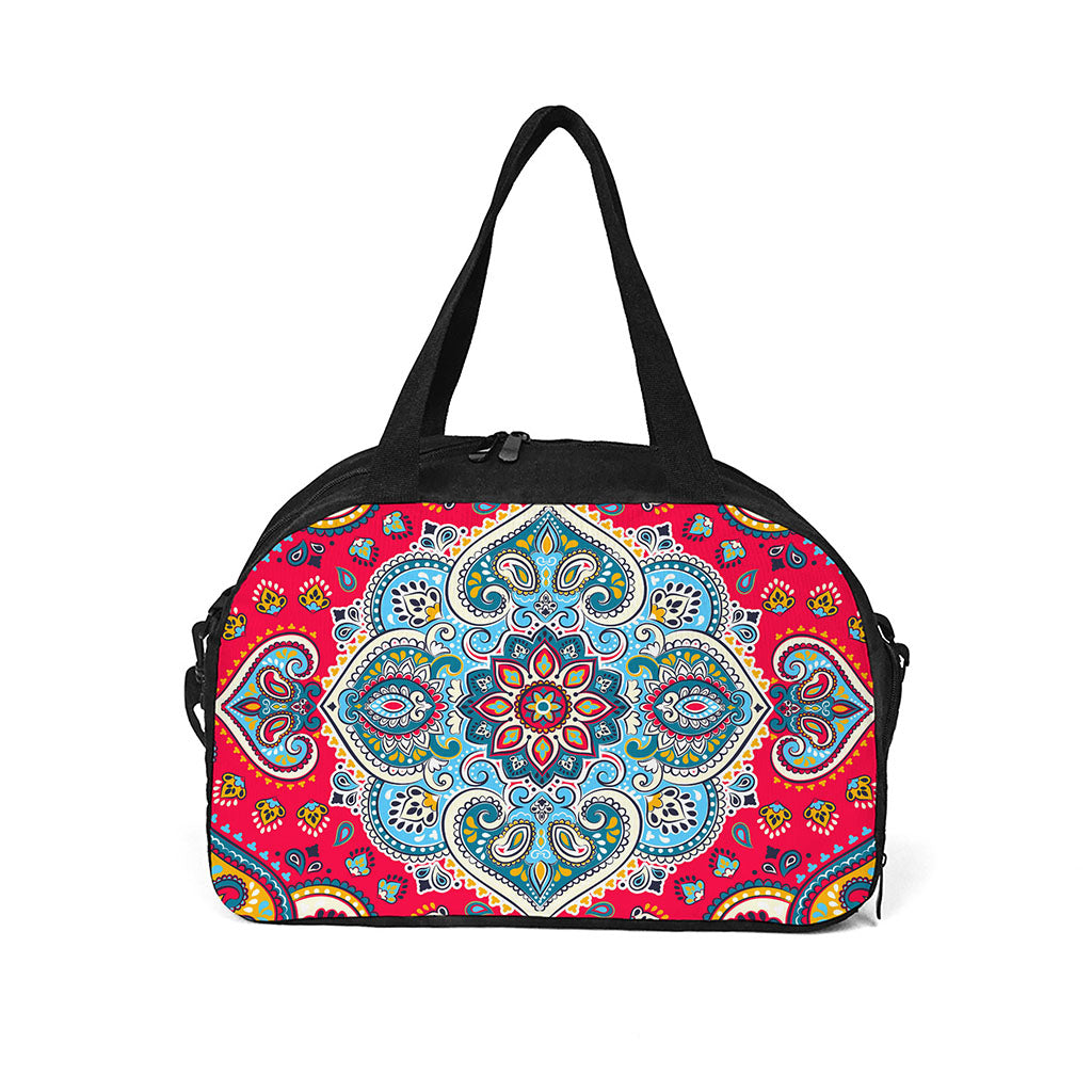 Floral Paisley Mandala Print Travel Bag