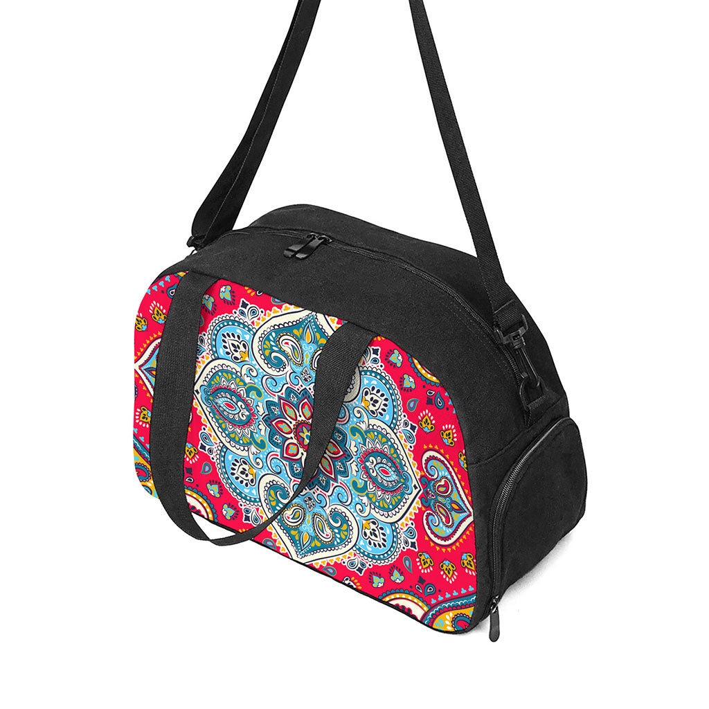Floral Paisley Mandala Print Travel Bag