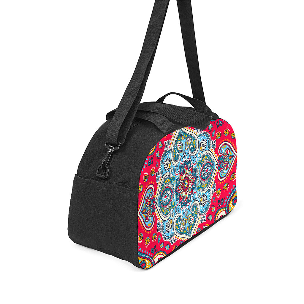 Floral Paisley Mandala Print Travel Bag