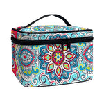 Floral Paisley Mandala Print Travel Makeup Bag