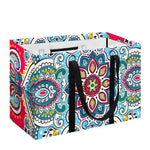 Floral Paisley Mandala Print Utility Tote Bag