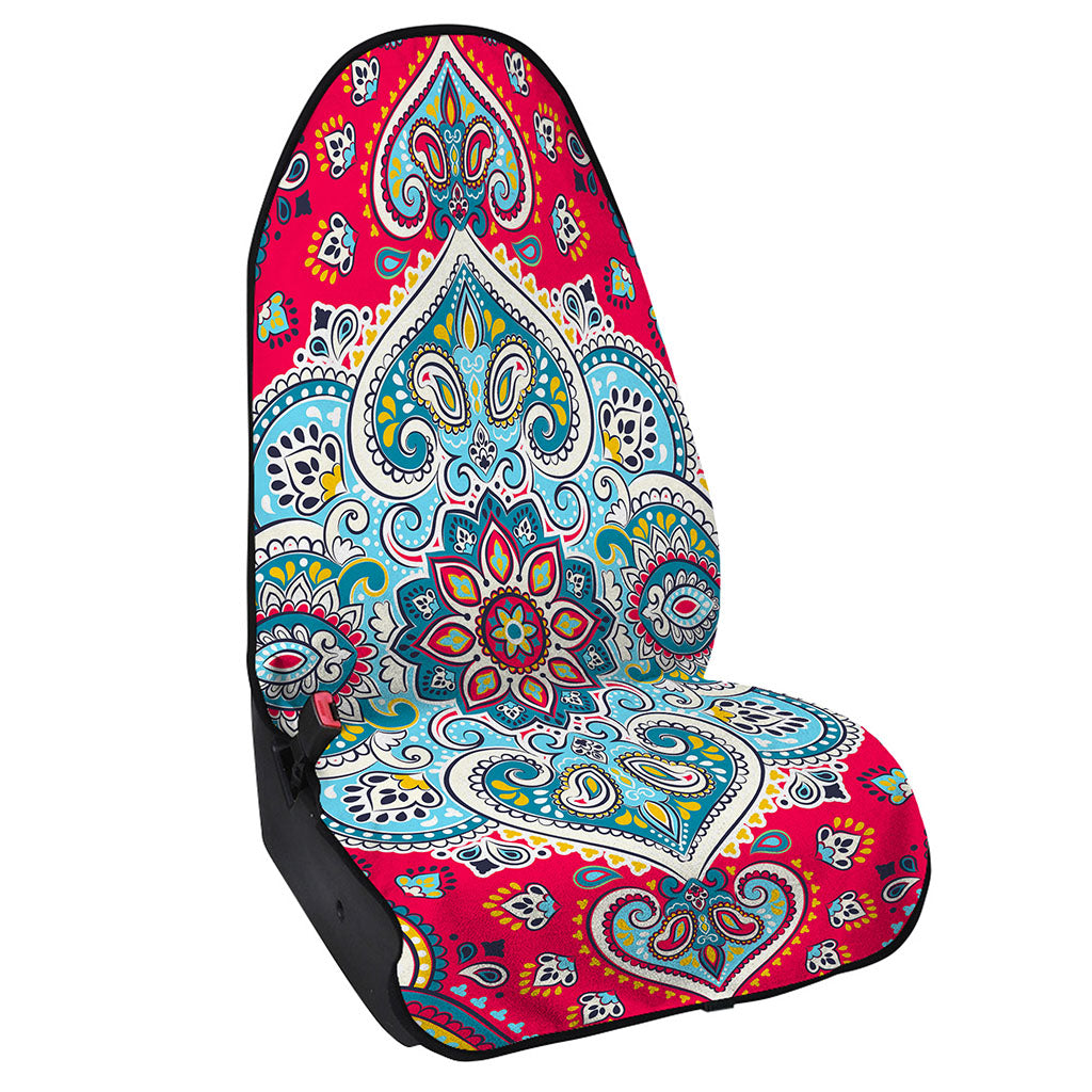 Floral Paisley Mandala Print Waterproof Car Seat Cover
