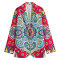 Floral Paisley Mandala Print Women's Blazer