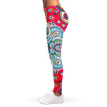 Floral Paisley Mandala Print Women's Leggings