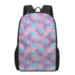 Floral Sparkle Print 17 Inch Backpack