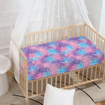 Floral Sparkle Print Baby Crib Sheet