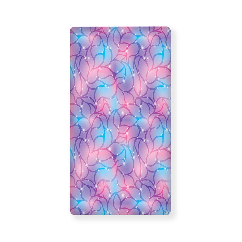 Floral Sparkle Print Baby Crib Sheet