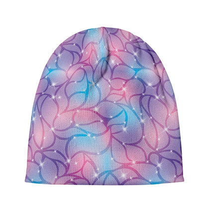 Floral Sparkle Print Beanie
