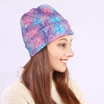 Floral Sparkle Print Beanie