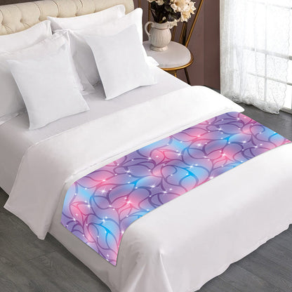 Floral Sparkle Print Bed Runner