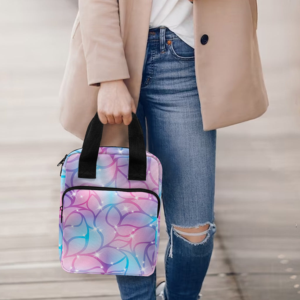 Floral Sparkle Print Bible Tote Bag