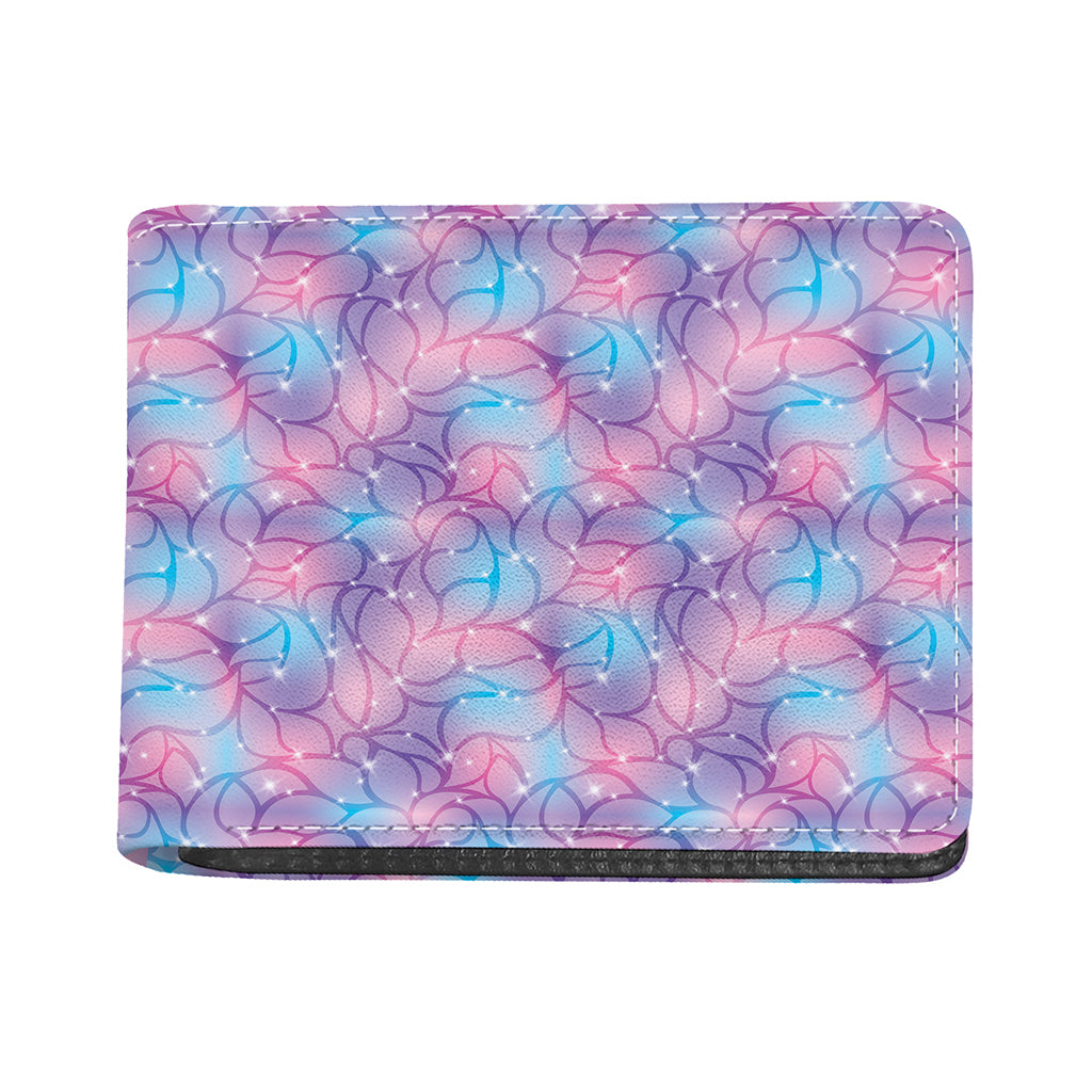 Floral Sparkle Print Bifold Wallet