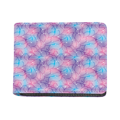 Floral Sparkle Print Bifold Wallet