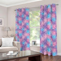 Floral Sparkle Print Dimout Grommet Curtains