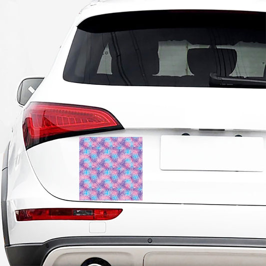 Floral Sparkle Print Car Sticker
