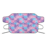 Floral Sparkle Print Car Windshield Snow Cover