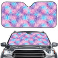 Floral Sparkle Print Car Windshield Sun Shade