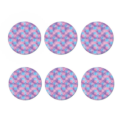 Floral Sparkle Print Coaster Set