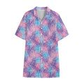 Floral Sparkle Print Cotton Hawaiian Shirt