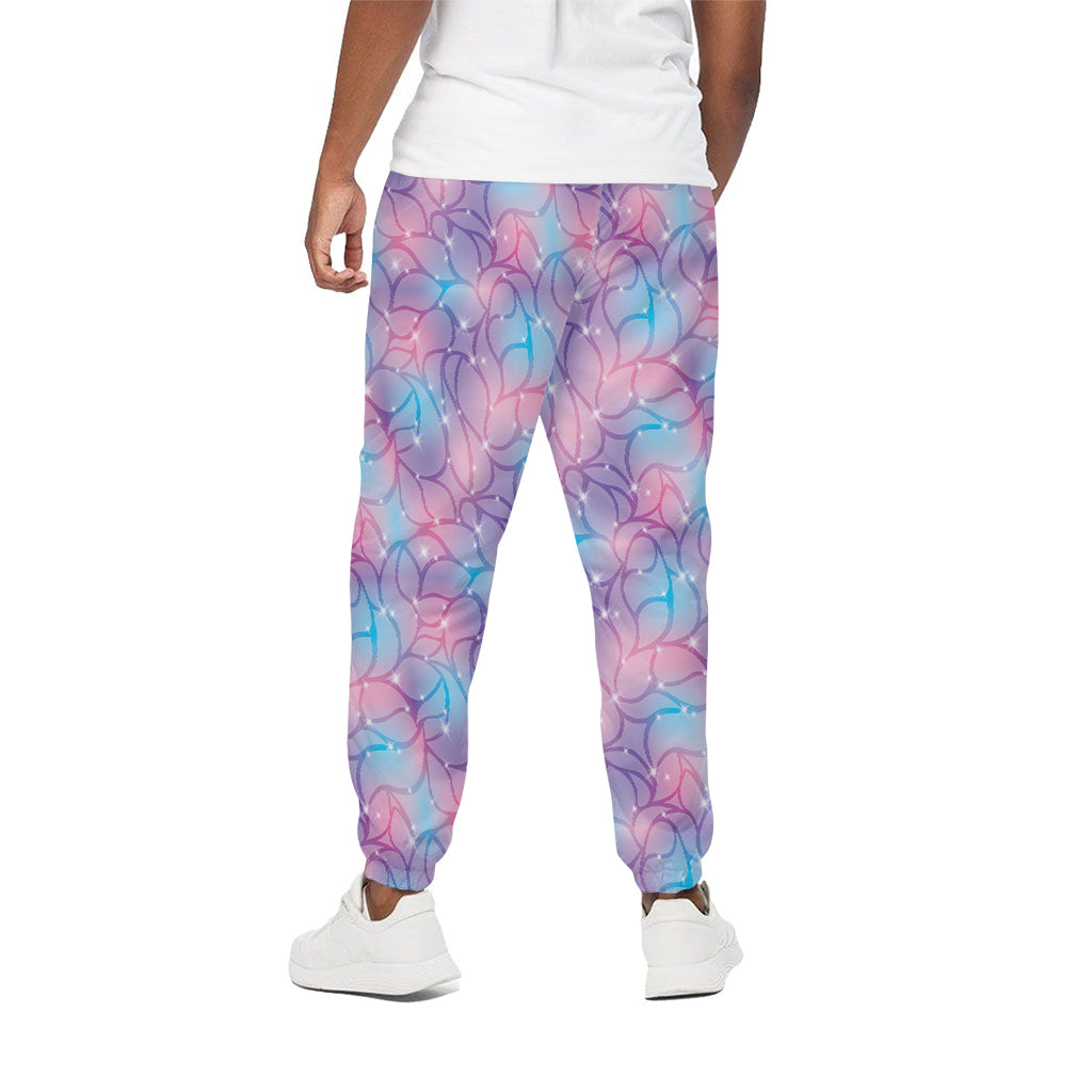 Floral Sparkle Print Cotton Pants