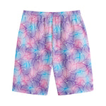 Floral Sparkle Print Cotton Shorts
