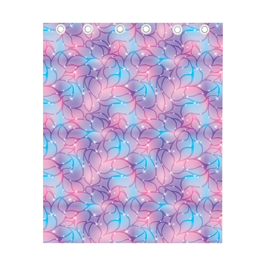 Floral Sparkle Print Curtain
