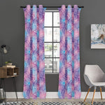Floral Sparkle Print Curtain