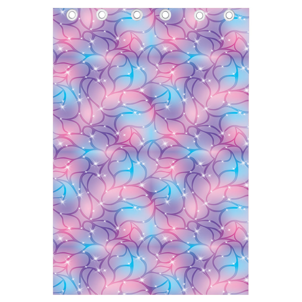 Floral Sparkle Print Curtain