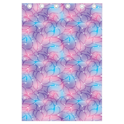 Floral Sparkle Print Curtain