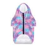 Floral Sparkle Print Dog Zip Up Hoodie