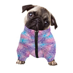 Floral Sparkle Print Dog Zip Up Jacket