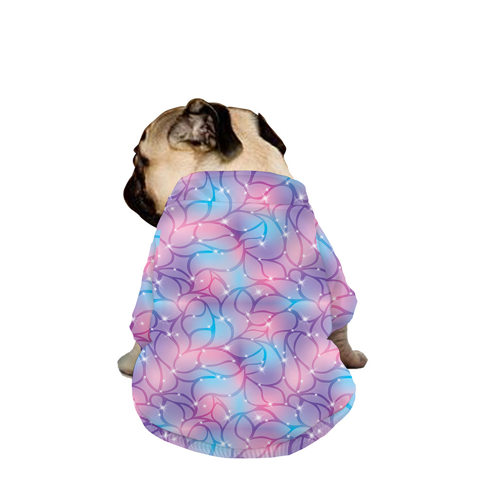 Floral Sparkle Print Dog Zip Up Jacket