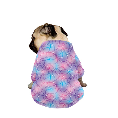Floral Sparkle Print Dog Zip Up Jacket