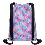 Floral Sparkle Print Drawstring Backpack