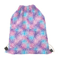 Floral Sparkle Print Drawstring Bag