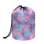 Floral Sparkle Print Drawstring Makeup Bag