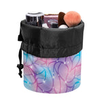 Floral Sparkle Print Drawstring Makeup Bag