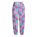 Floral Sparkle Print Fleece Lined Knit Pants