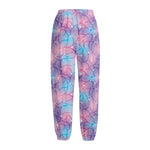 Floral Sparkle Print Fleece Lined Knit Pants