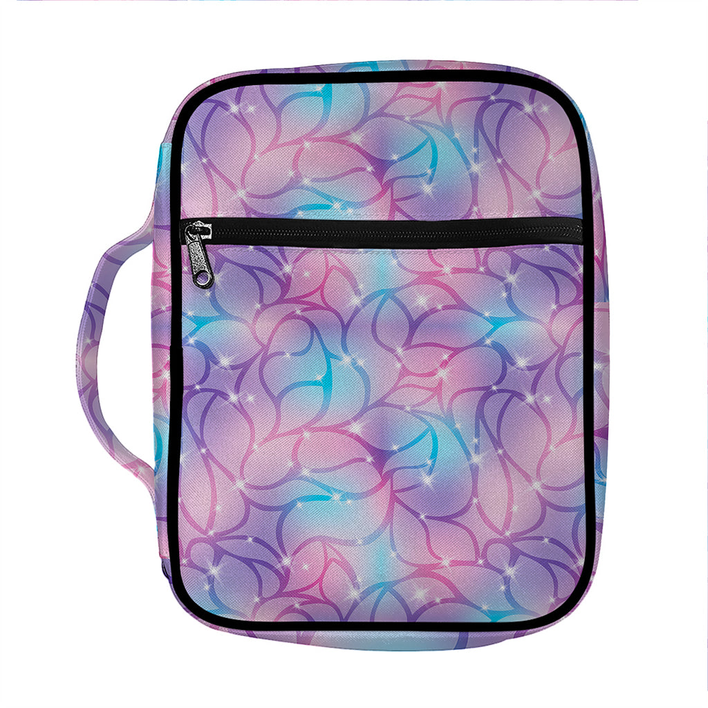 Floral Sparkle Print Front Pocket Bible Bag