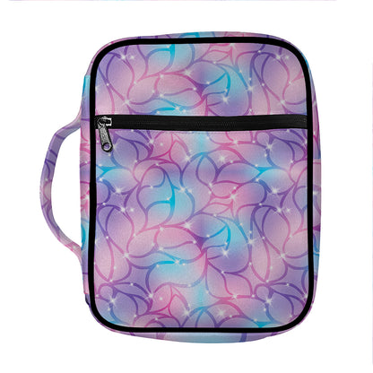 Floral Sparkle Print Front Pocket Bible Bag